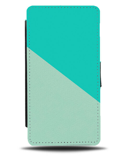 Turquoise Green & Green Flip Cover Wallet Phone Case Pastel Mint Colouring i365