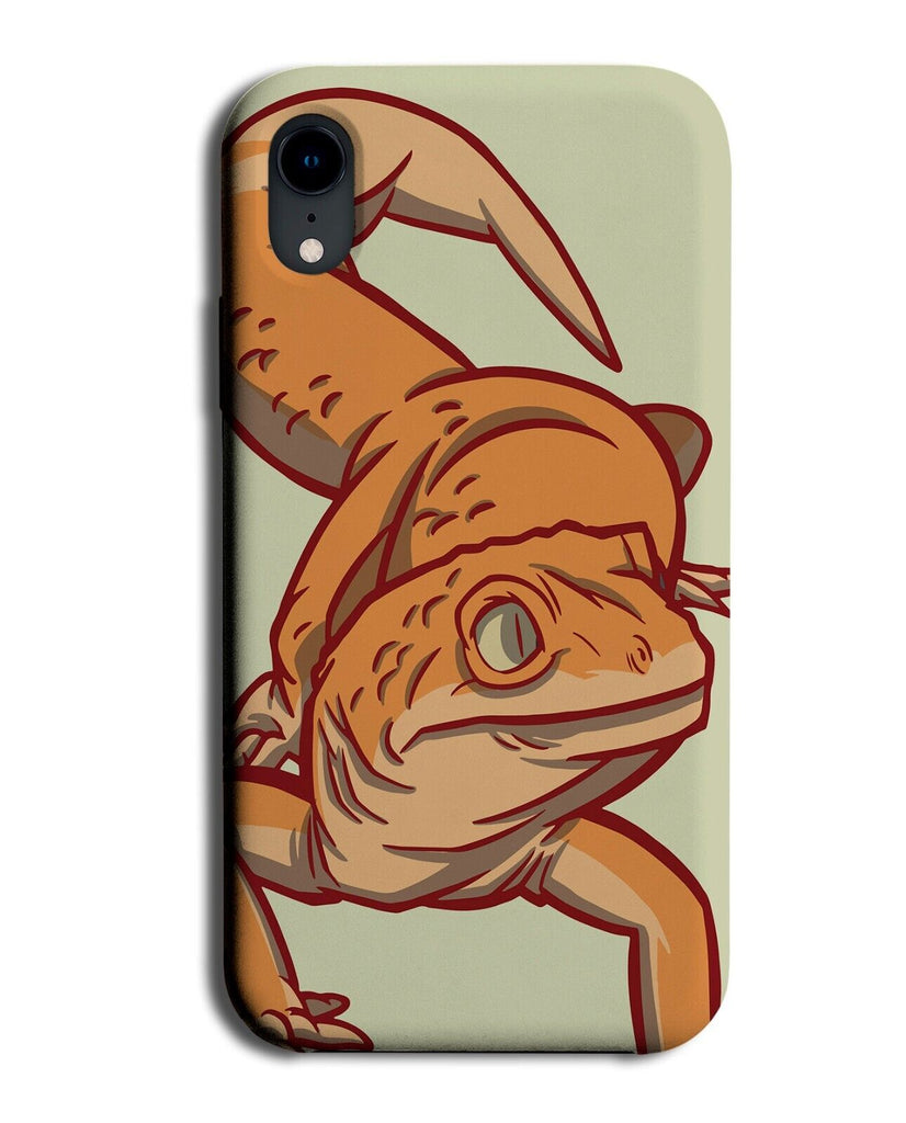 Cartoon Gecko Lizard Phone Case Cover Geckos Lizards Orange Kids Childs P781