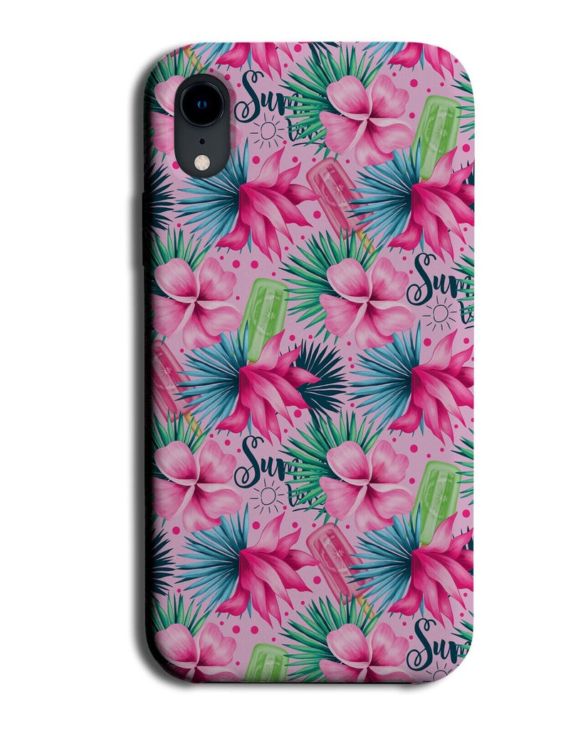 Summer Phone Case Cover Holidays Floral Lei Hawaiian Hawaii ice Lolly Pink BB23