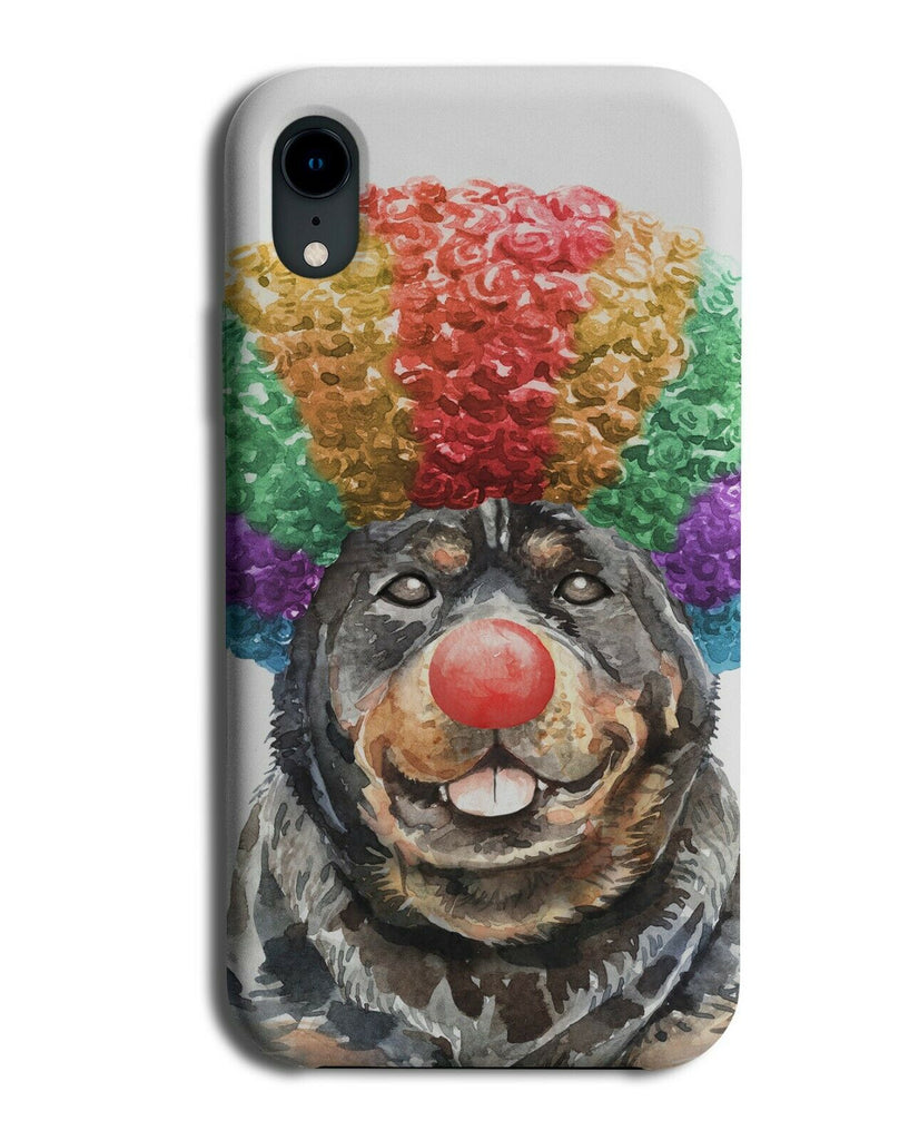 Rottweiler Clown Phone Case Cover Clowns Colourful Wig Funny Rottweilers K744