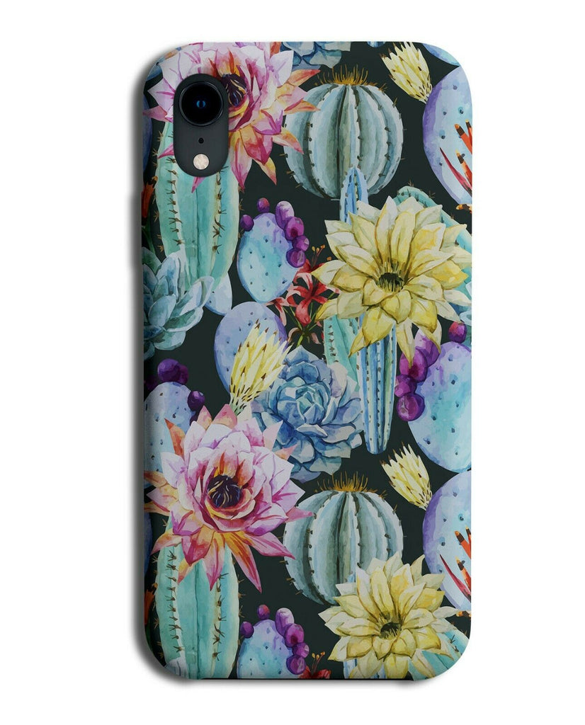 Cactus Oil Painting Artwork Phone Case Cover Plant Plants Colourful G951