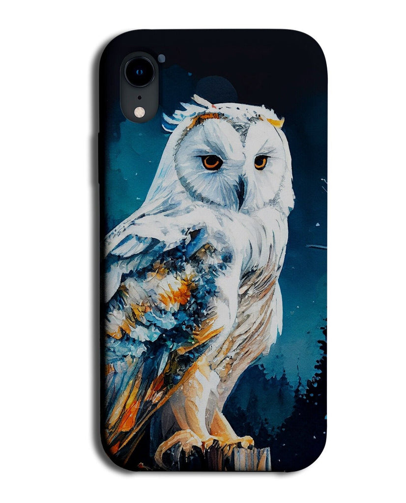 White Magical Owl Phone Case Cover Magic Owls Wizard Wizards Snow Snowy BU06