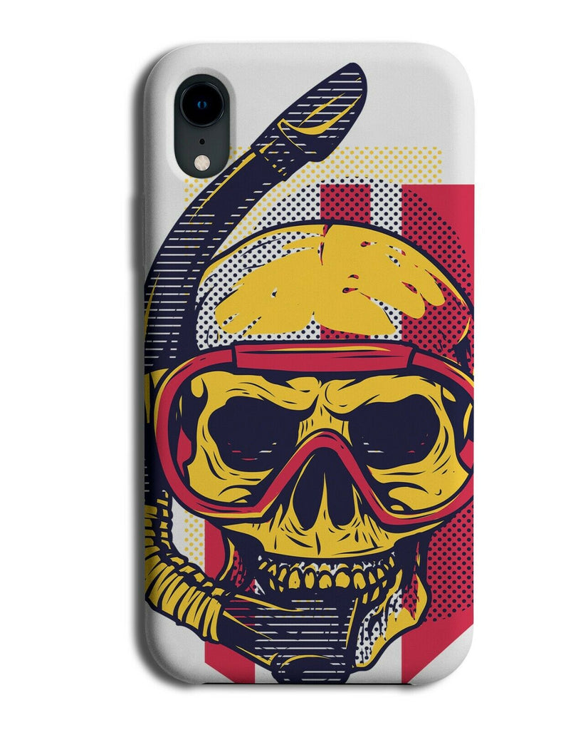 Scuba Skull Phone Case Cover Scuba-diver Diver Snorkel Mask Goggles E250