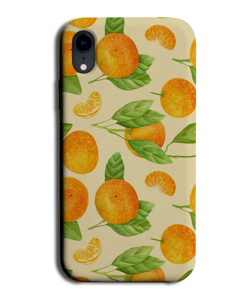 Tangerine Pattern Phone Case Cover Tangerines Orange Oranges Retro Fruits P375B