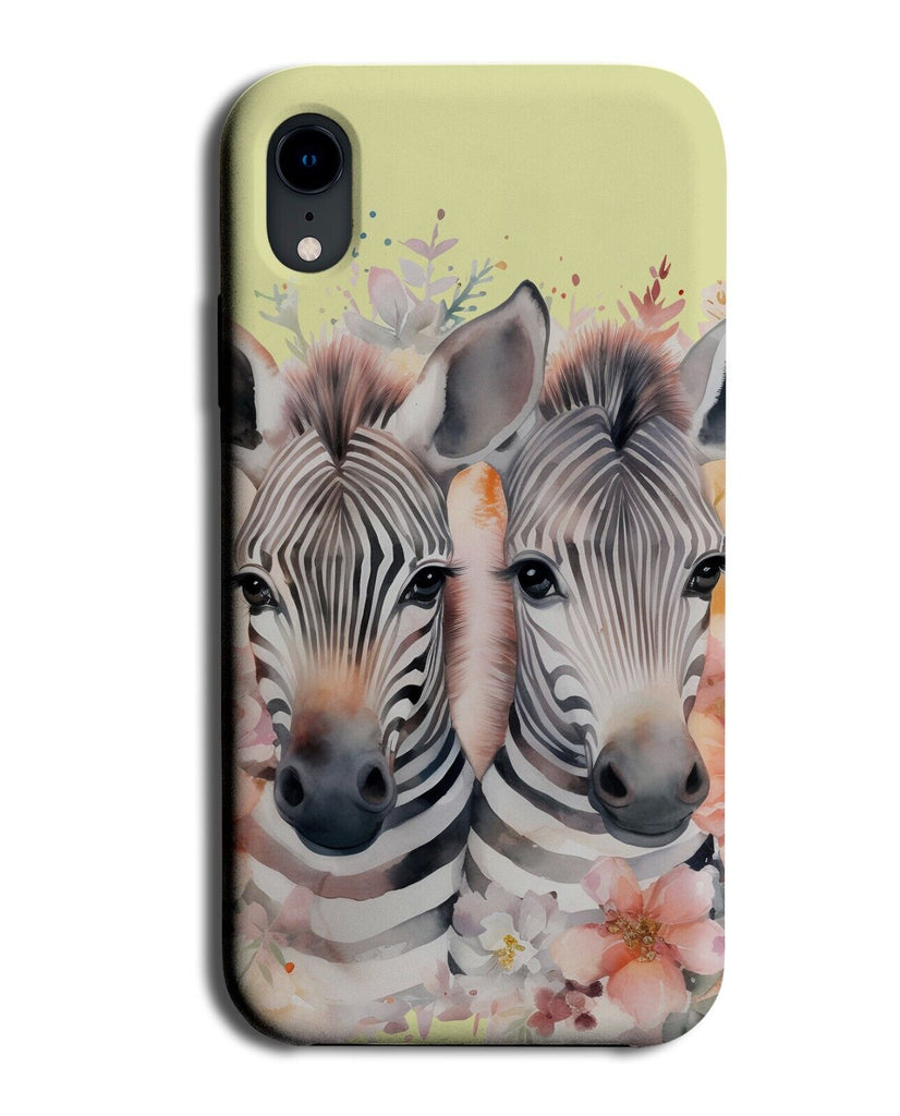 Zebra Twins Phone Case Cover Zebras Pair Of Twin Twinning Duo Couple Faces CT02