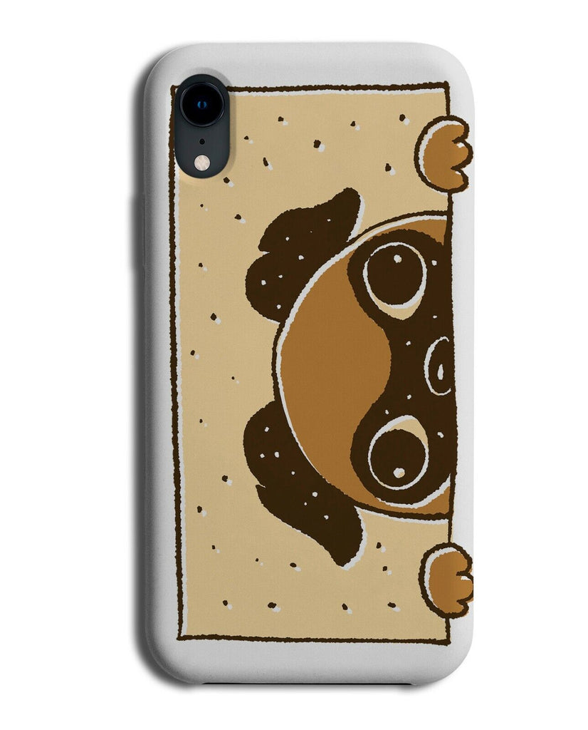 Peeping Tom Pug Phone Case Cover Peep Peering Dog Dogs Pugs Nosey K149