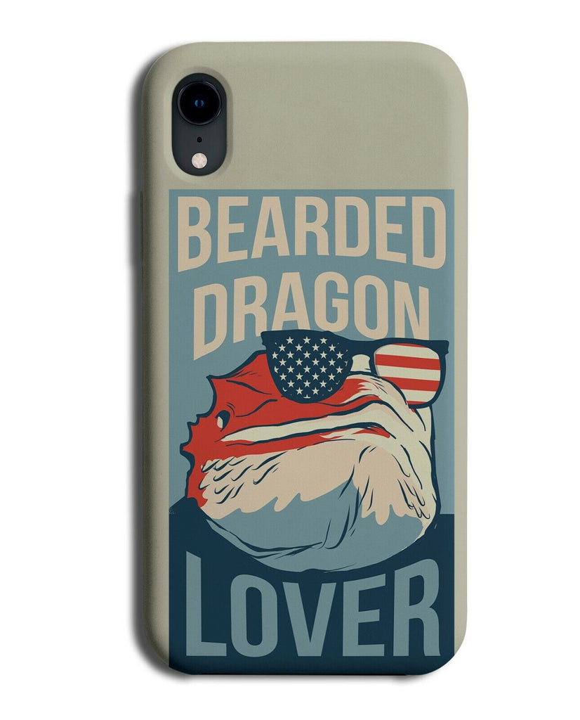 Bearded Dragon American Design Phone Case Cover USA Gift Present Pet Pets K222