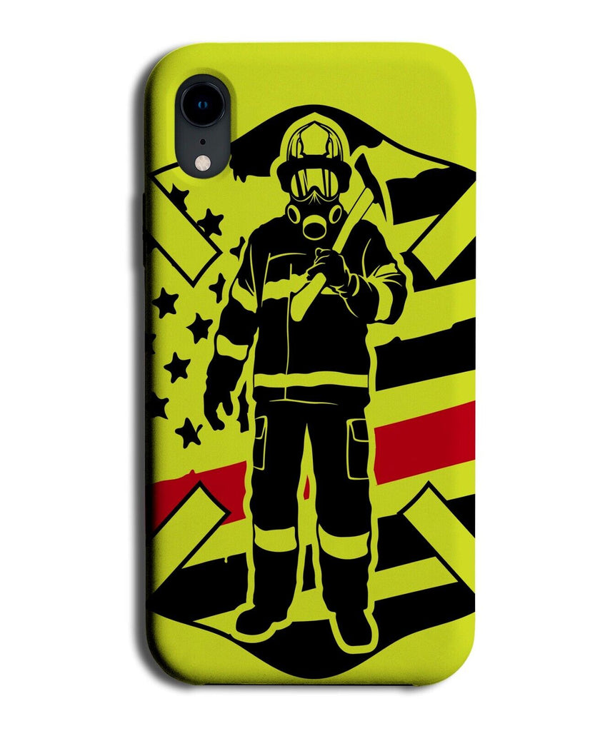 Yellow Fire Fighter Phone Case Cover Badge Symbol Firefighter Firefighting Q677