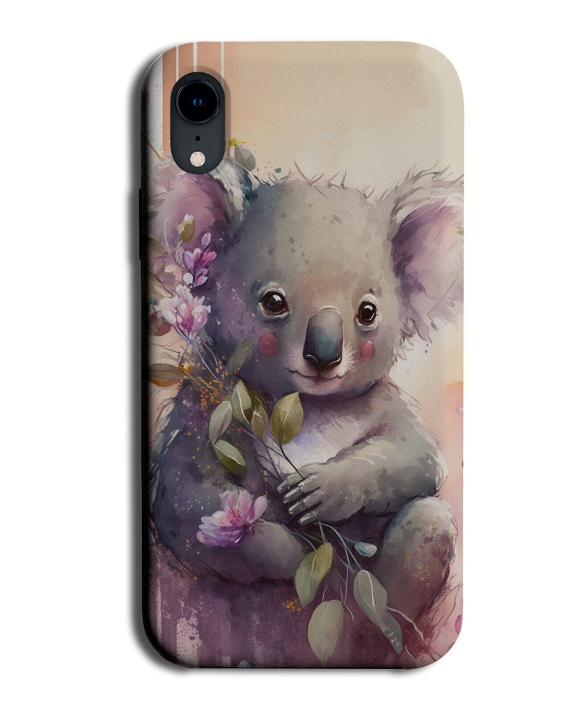 Oil Painting Koalas Flowers Phone Case Cover Flower Floral Painting Art AV41