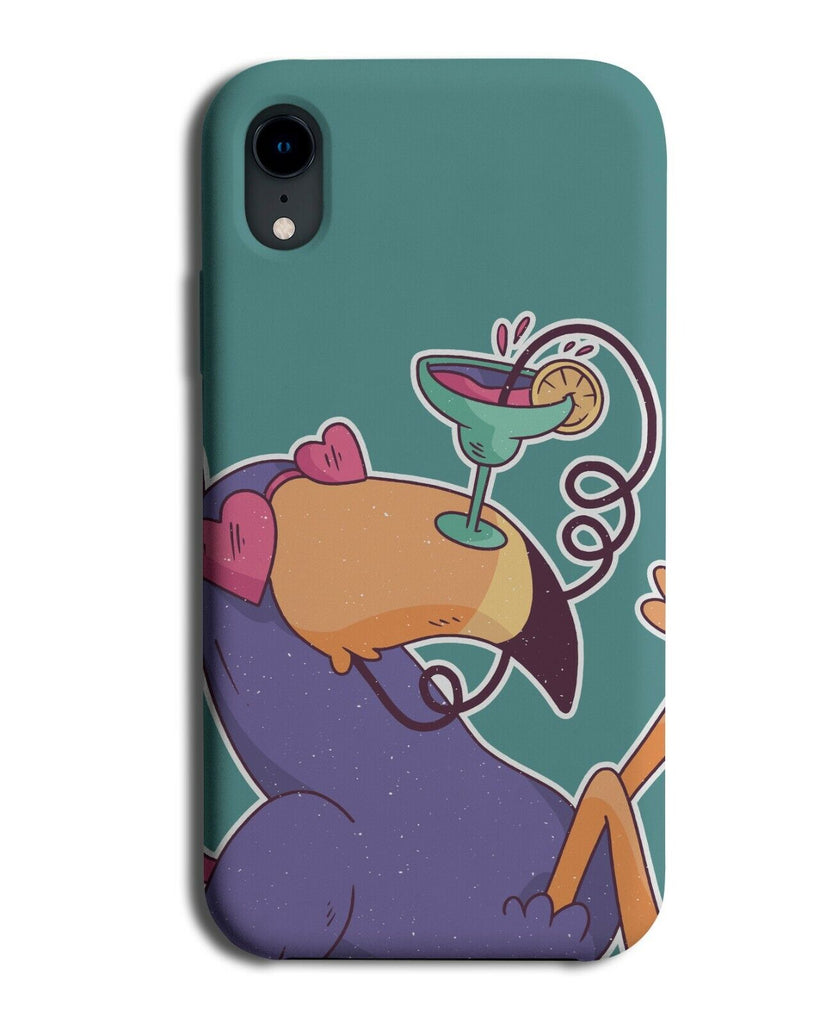 Drunk Toucan Parrot Phone Case Cover Cocktail Cocktails Drinking Toucans K927