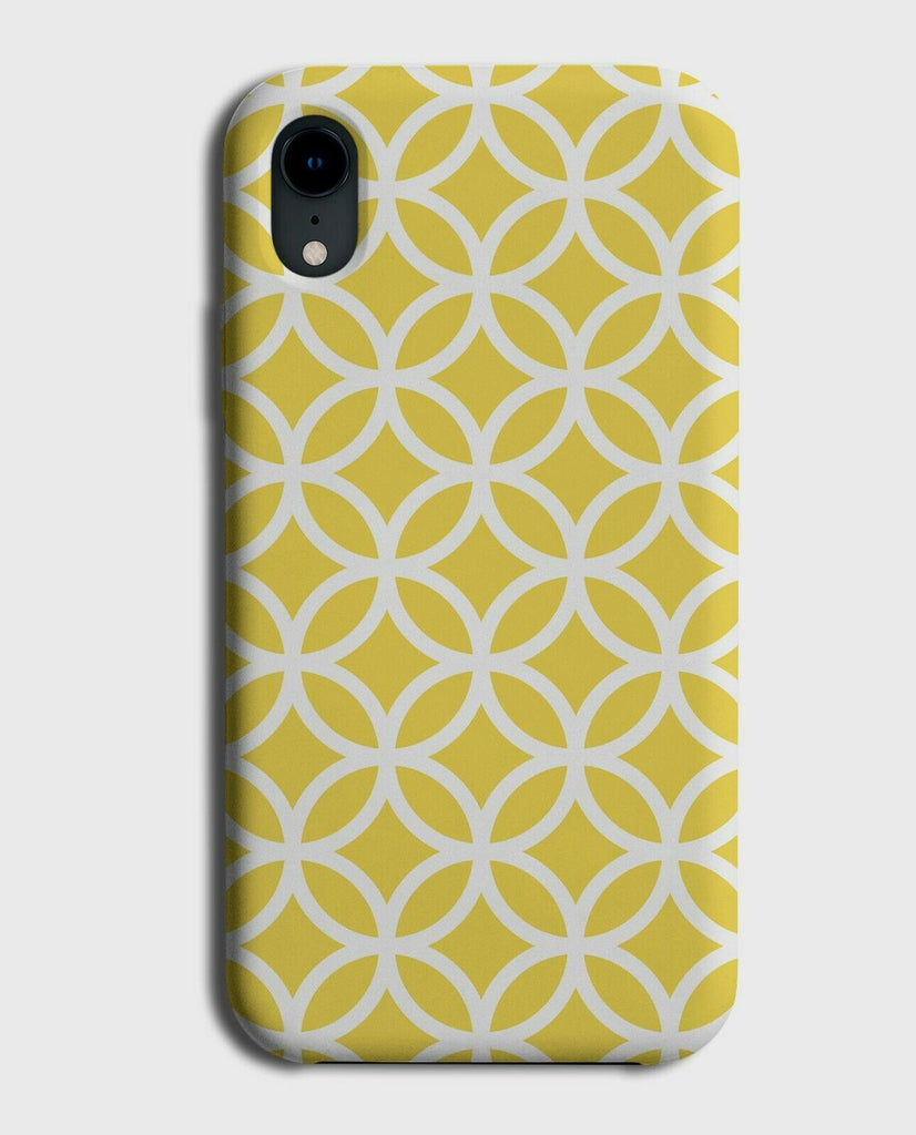 Yellow Geometric Shapes Phone Case Cover Pattern Mosaic Shape Circles G483