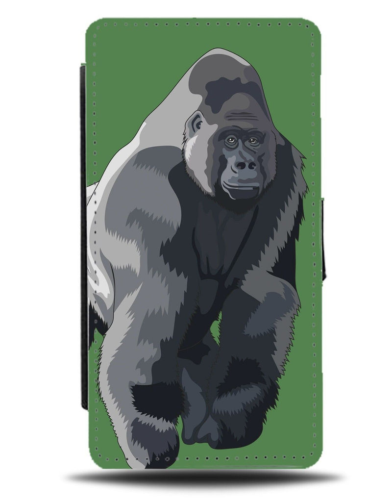 Abstract Gorilla Art Flip Wallet Case Airbrush Air Brush Effect Gorillas AB07