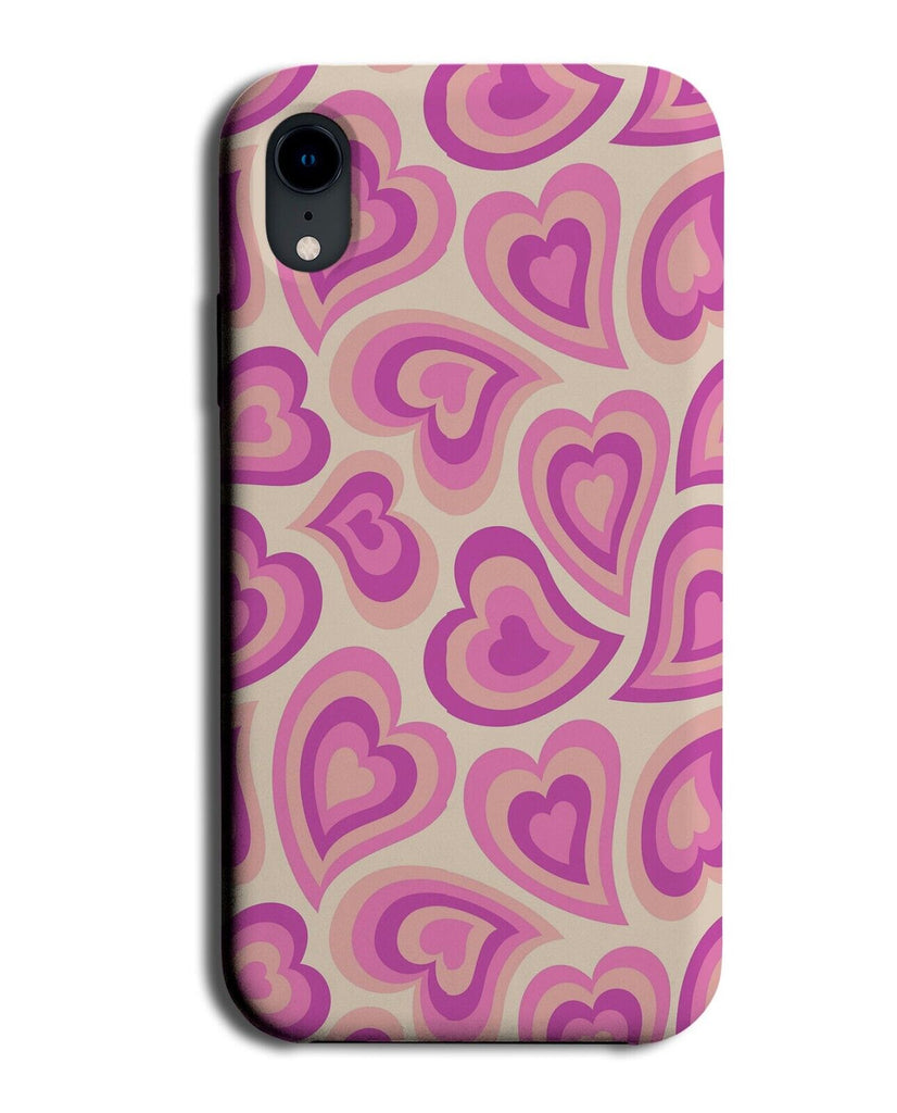 Love Heart Spirals Phone Case Cover Onion Onions Hearts Hot Pink Inside BH09