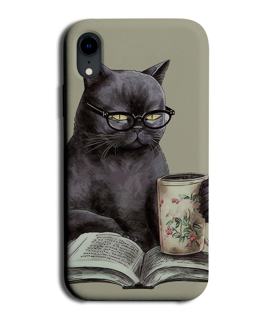 Grumpy Cat Phone Case Cover Miserable Funny Angry Sad Moody Black Cats Book AF69