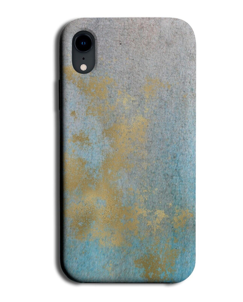 Worn Away Style Design Phone Case Cover Look Rustic Rust Gold Worned Down BY09