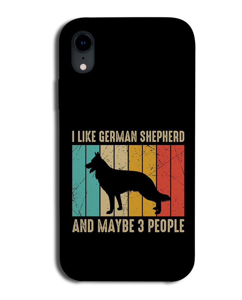 Funny I Like Alsatian &amp; 3 People Quote Phone Case Cover Alsatians Alsation AU01