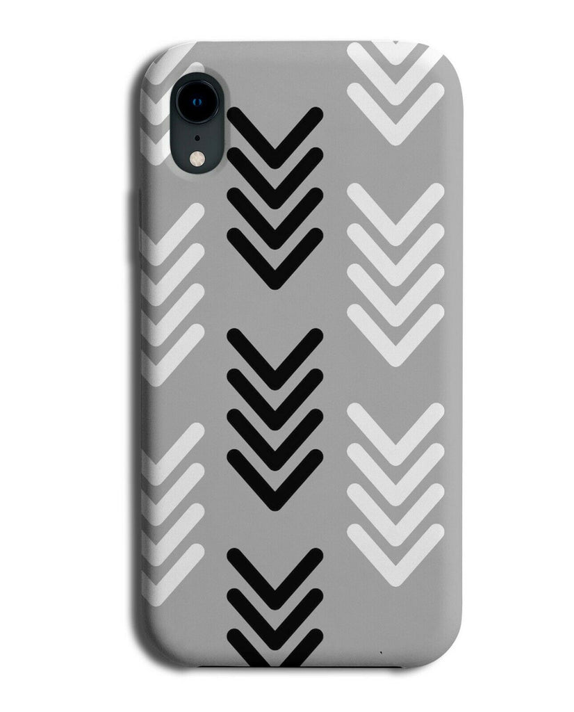 Grey Arrows Phone Case Cover Arrow Black And White & Pattern Design Mens D769