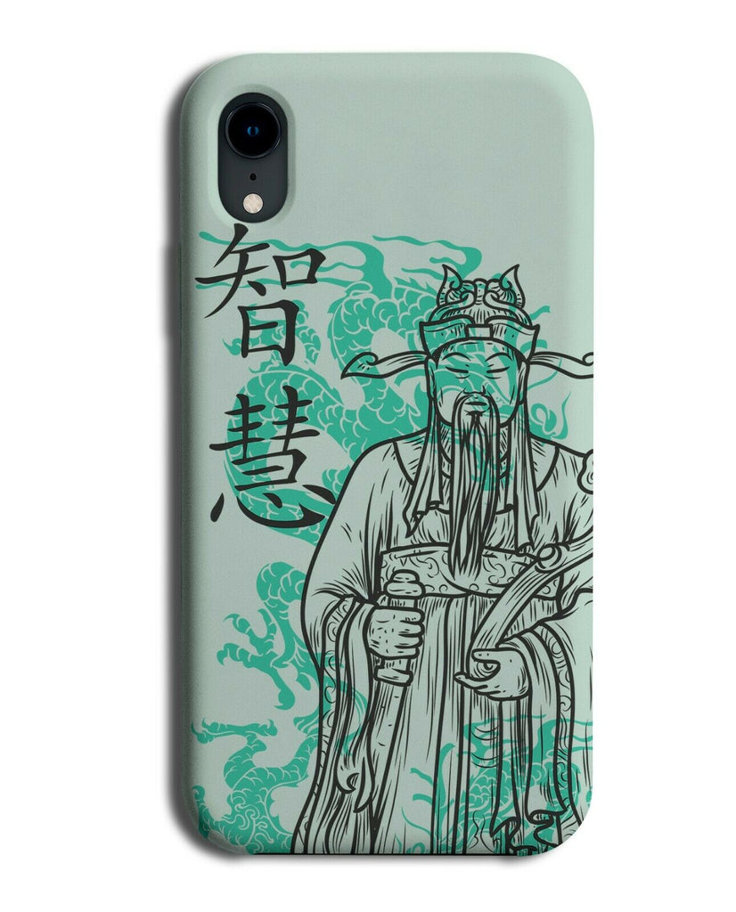 White and Turquoise Oriental Buddha Phone Case Cover Sensei Spiritual E338