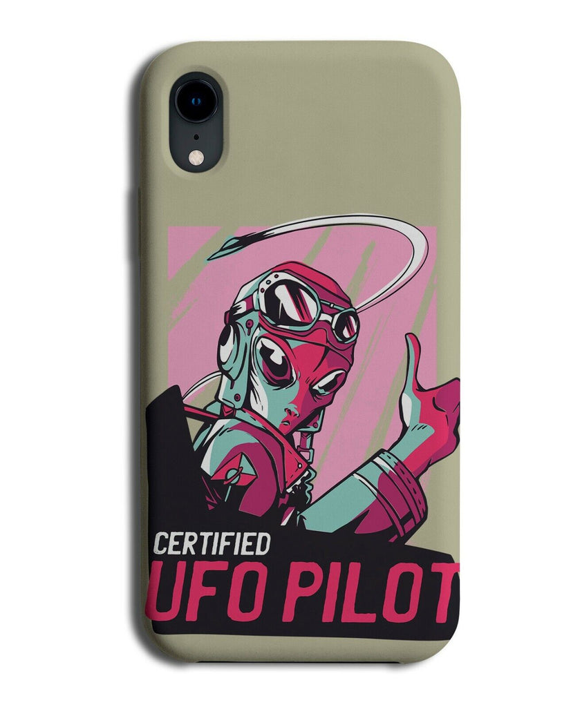 Certified UFO Pilot Phone Case Cover Aliens Captain Alien Driver Thumbs Up i941
