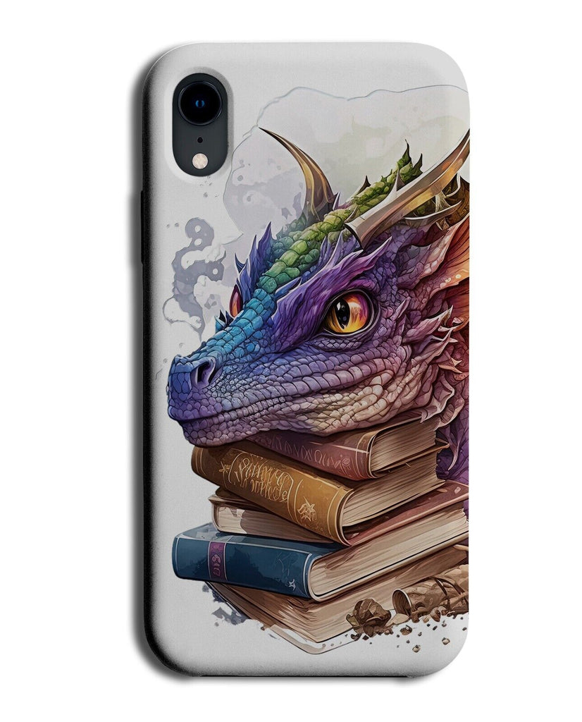 Student Dragon Phone Case Cover College Uni Studying Dragons Books Magic BD54