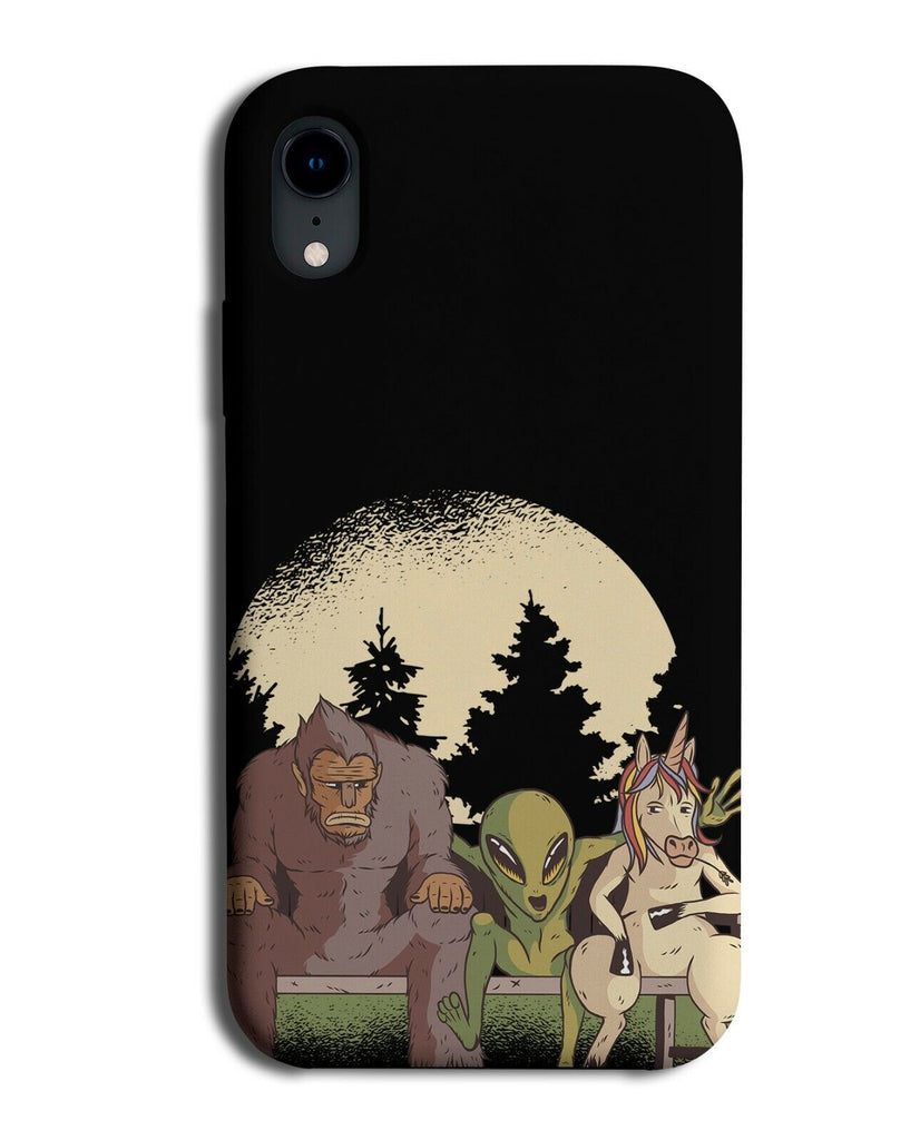 Big Foot Alien and Unicorn Waiting For A Bus Phone Case Cover Funny Friends i966