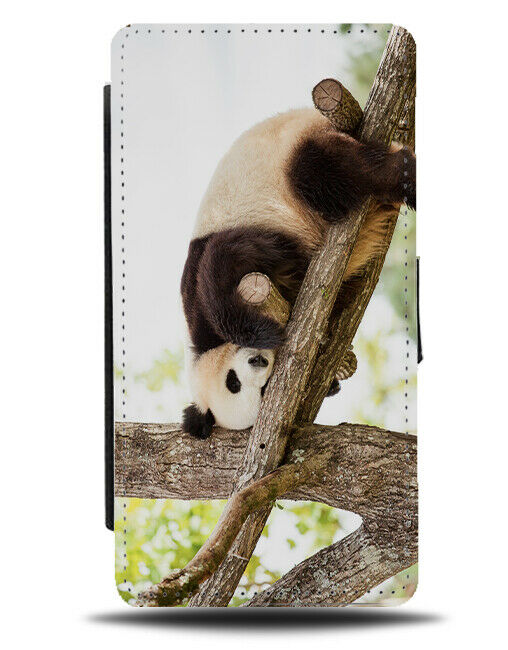 Funny Upside Down Panda Flip Wallet Phone Case Pandas Giant Bear Photo A946