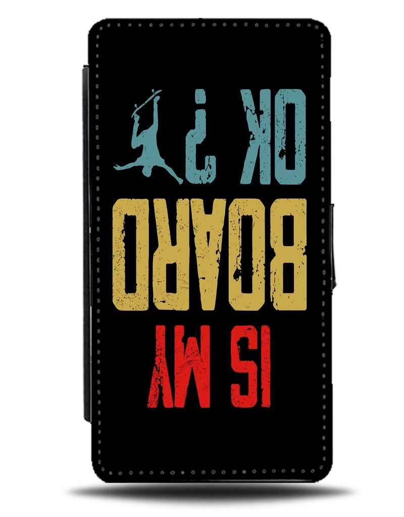 Funny Skateboard Crash Flip Wallet Case Skateboarder Teens Teenage Boys Mens DE6