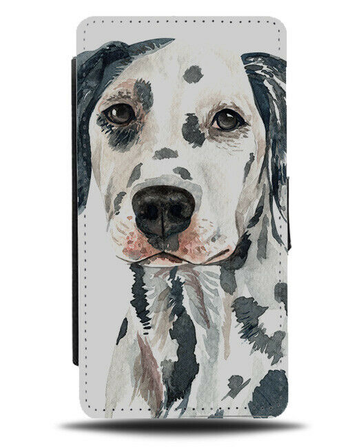 Dalmatian Flip Wallet Phone Case Dog Dogs Pet Oil Painting Art Work Artwork K526