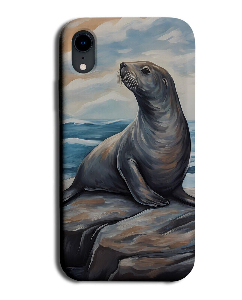 Sea Lion Oil PaintingPrint Phone Case Cover Seal Seals Lions Wild Picture DF68