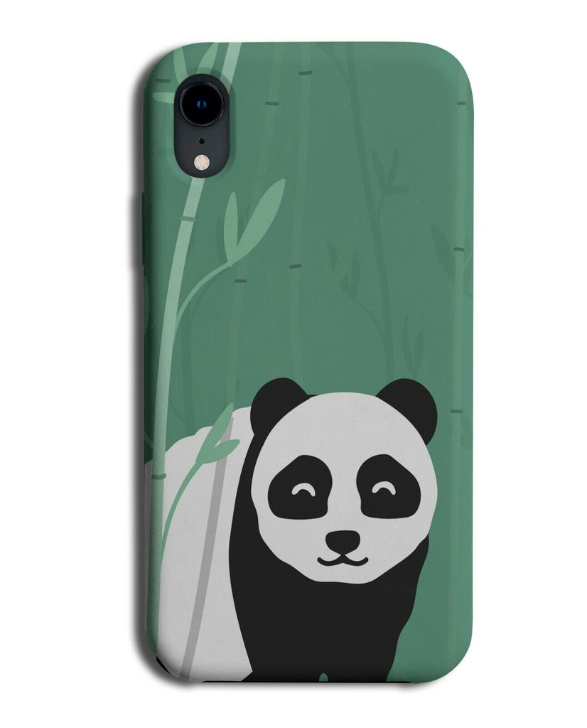 Stylish Panda Design Phone Case Cover Bamboo Cartoon Black and White J867