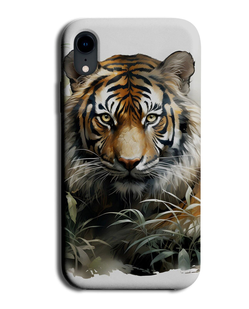 Watercolour Tigers Face Phone Case Cover Watercolor Tigers Staring Eyes CS23