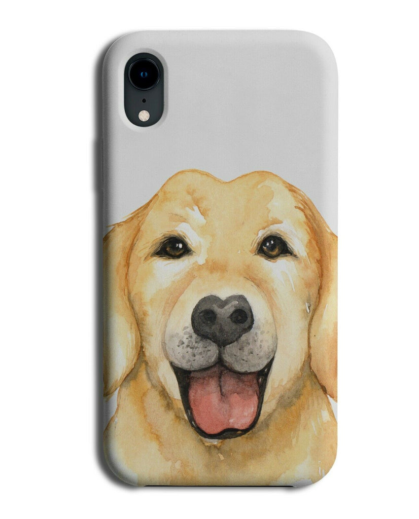 Golden Retriever Watercolour Oil Painting Print Phone Case Cover Dog Dogs H966