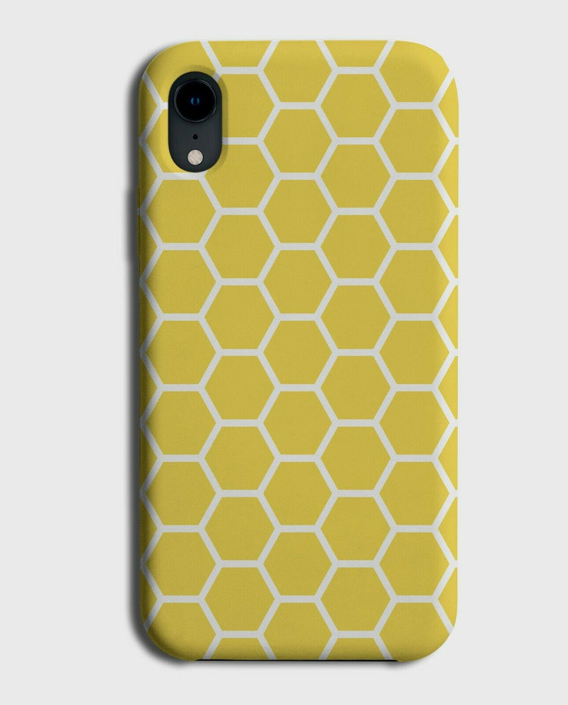 Yellow Beehive Honeycomb Pattern Phone Case Cover Design Shapes G470
