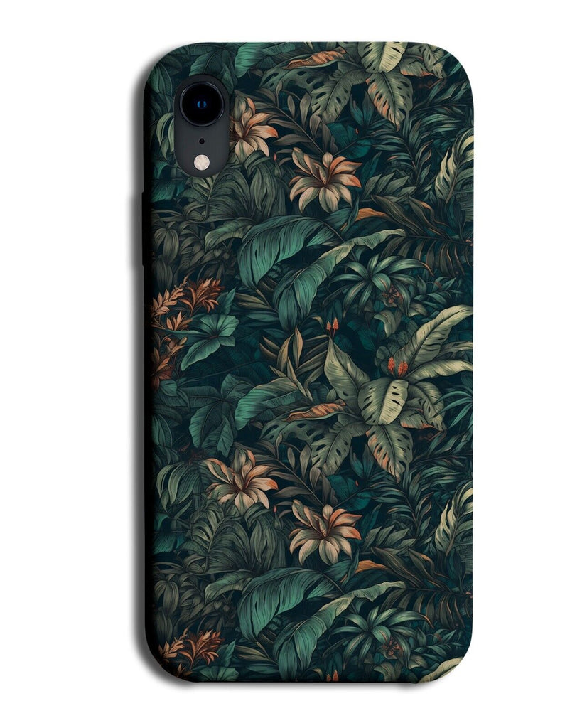 Dark Green Inside The Jungle Leaves &amp; Plants Phone Case Cover Trees Bushes CS52