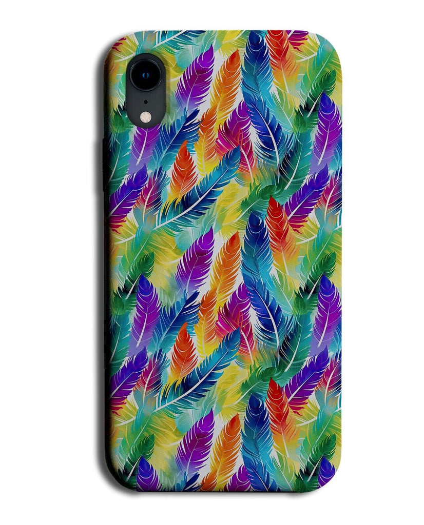 Colourful Feathers Phone Case Cover Feather Rainbow Multicolour Birds Bird CL13