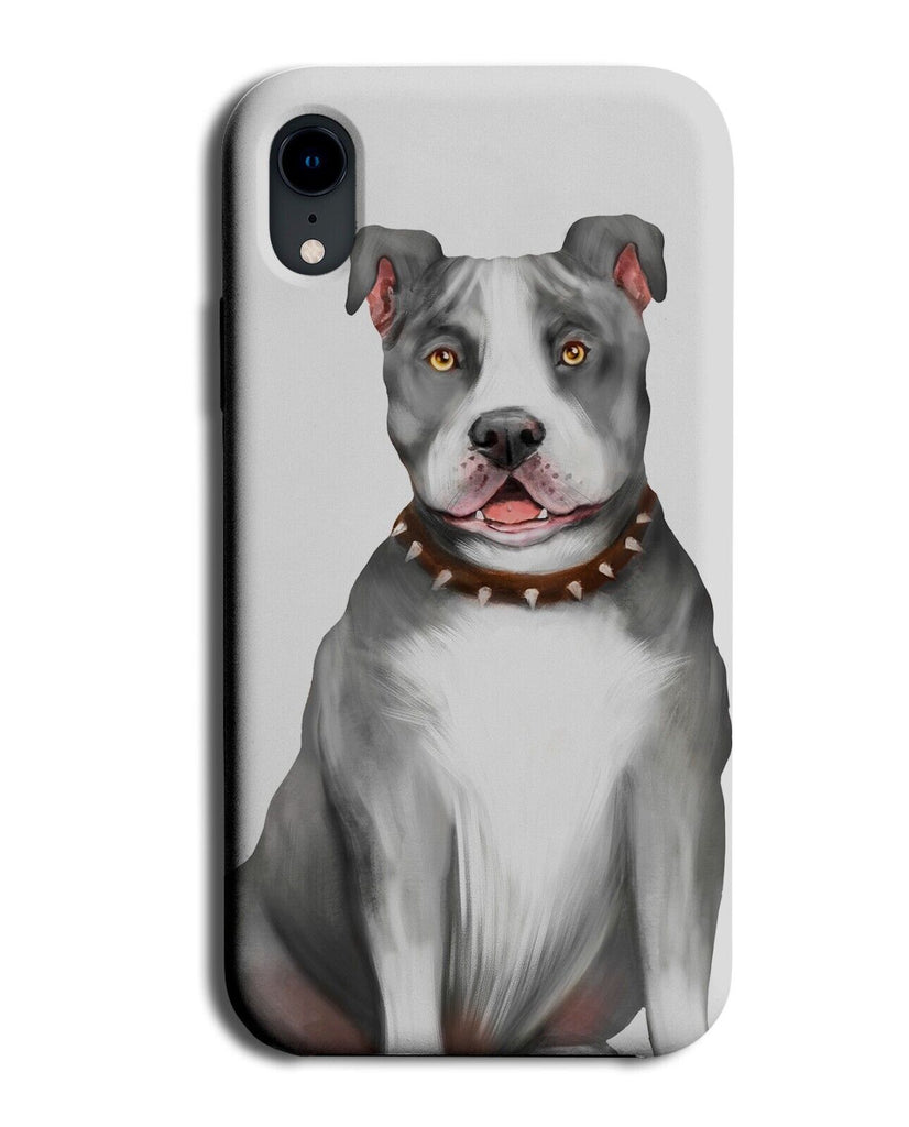 Brown and White American Pitbull Phone Case Cover Pit Bull Dog Dogs Terrier AB87