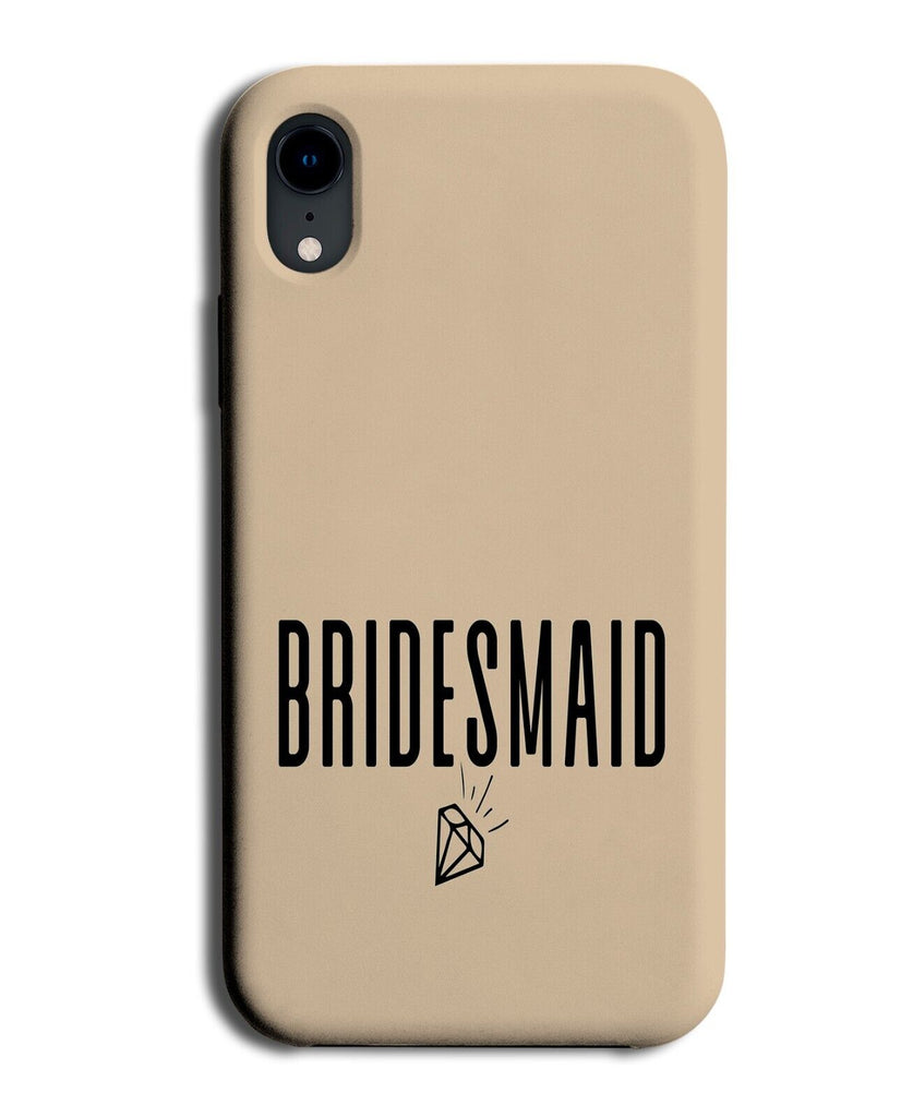 Wedding Bridesmaid Phone Case Cover Bridesmaids Bridal Party Peach Girls DE04