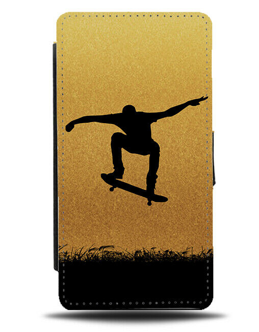 Skateboard Flip Cover Wallet Phone Case Skateboarder Gold Golden Girls i601