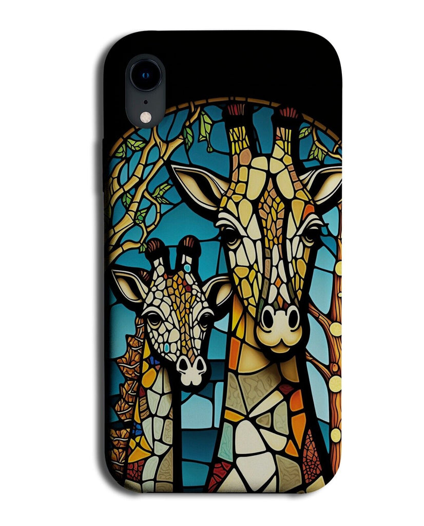 Giraffes Stained Glass Window Art Phone Case Cover Artwork Giraffe Girrafe CW68