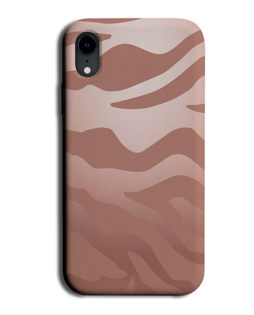Rose Gold Coloured Zebra Stripes Phone Case Cover Stripe Print Animal Tiger BX75