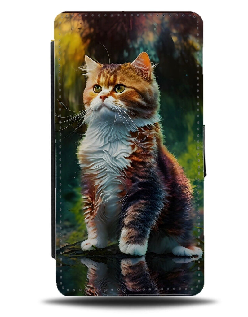 Ginger and White Maine Coon Cat Flip Wallet Case Cats Kat Kats Orange CA54