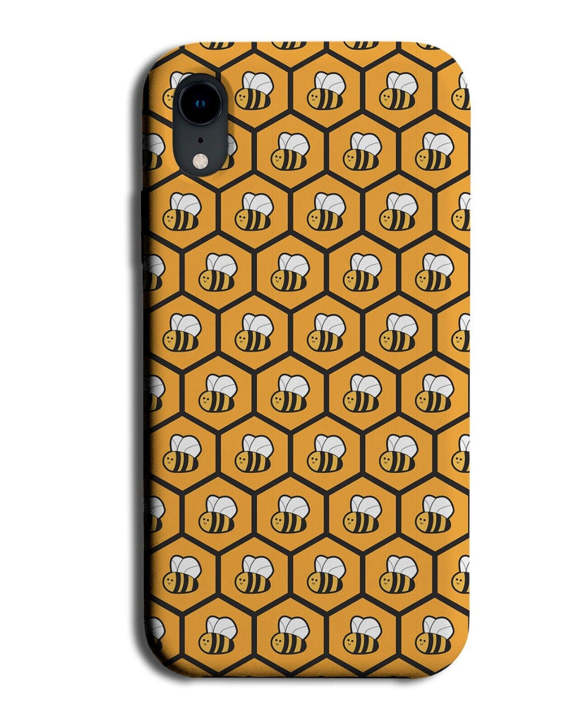 Cartoon Beehive Phone Case Cover Bee Bees Shapes Honeycomb Bumblebee Kids AE04