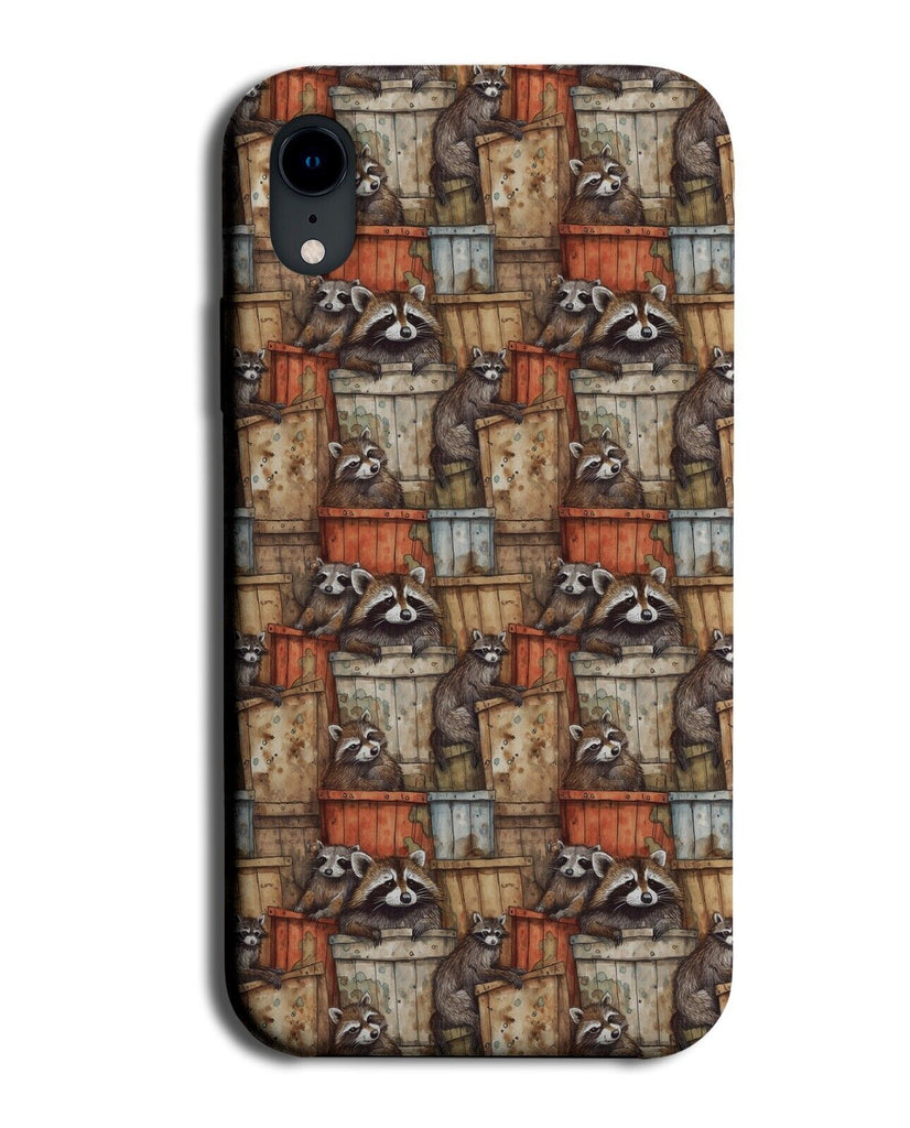 Vintage Raccoon In Bins Phone Case Cover Raccoons Racoon Racoons Artwork CA17