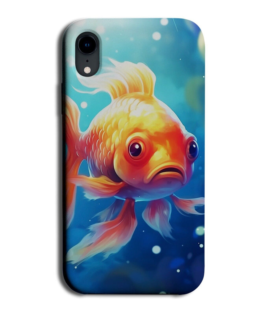 Swimming Goldfish Phone Case Cover Gold Fish Tank Pet Big Eyes Eyed Fishes CZ24