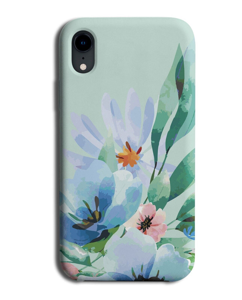 Blue Lily Watercolour Painting Phone Case Cover Water Colour Artist Floral N030B