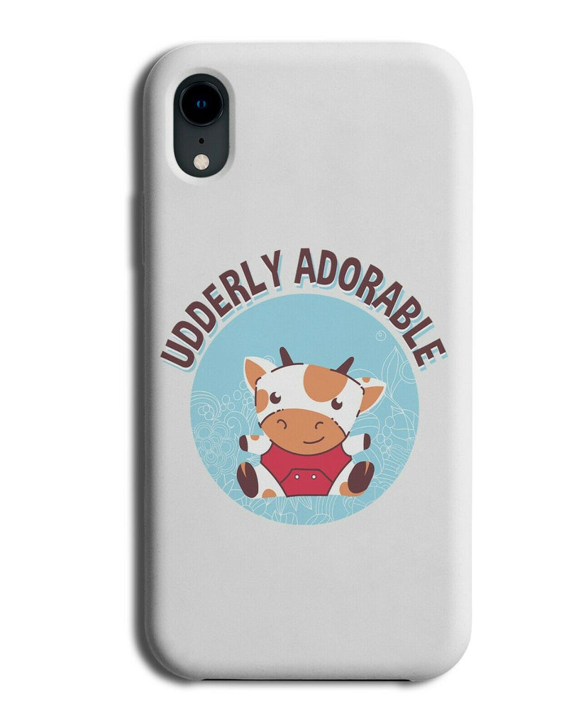 Udderly Adorable Phone Case Cover Cow Funny Cows Udders Baby Calf Design E197