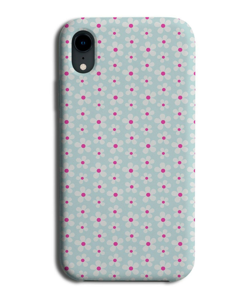 Childrens Hot Pink Daisy Flowers Phone Case Cover Flower Cartoon White Kids G255