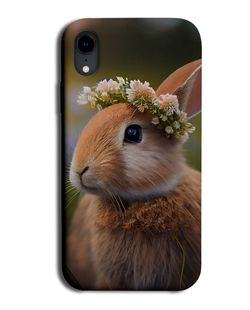 Bunny Rabbit In Flower Crown Phone Case Cover Floral Funny Novelty Rabbits CG21
