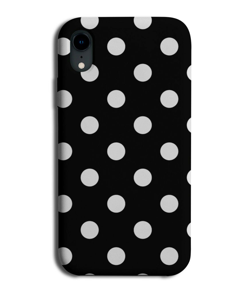 Black and White Polka Dot Phone Case Cover Dotty Spots Dots Retro i535