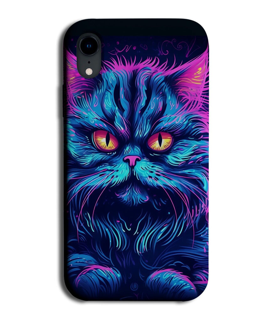 Retro 80s Birman Cat Face Phone Case Cover Birmans Cats Colourful Artwork DH32